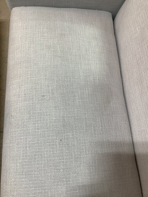 Beige Square Arms Loveseat