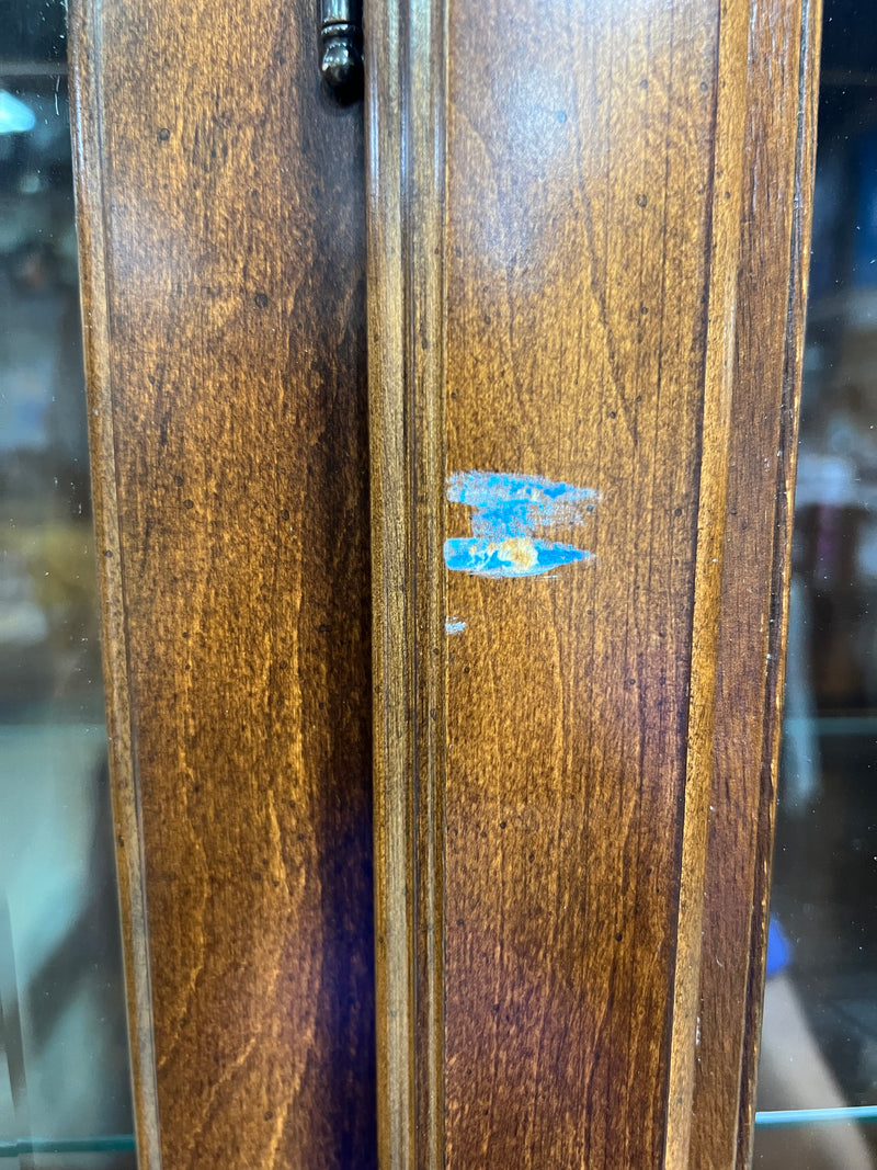 Dark Wooden China Cabinet and Hutch