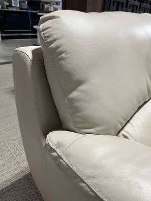 Plush 3-Seater Leather Sofa