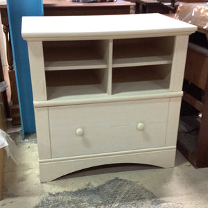 Rustic White Side Cabinet