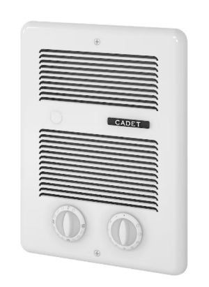 Com-Pak Bath Wall Heater, 240/120V, 1000W, White