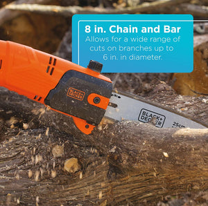 BLACK+DECKER Cordless 20V Max Lithium Ion Battery Powered Pole Saw