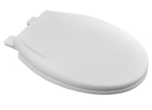 Slow Close and Easy Lift Off Round Front Toilet Seat in White