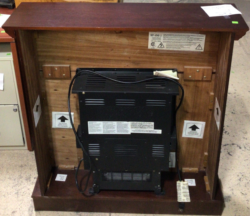 Cherry Brown Electric Fireplace
