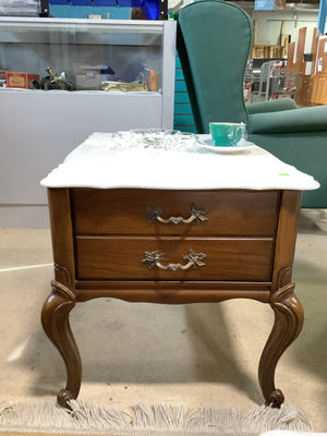 Marble Top Antique Side Table