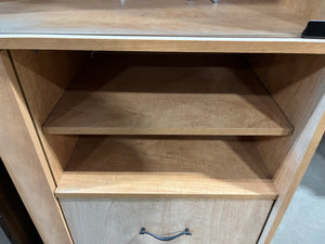 Wood & Glass Display Cabinet with Storage