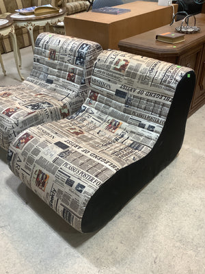 Newspaper Slipper Chair