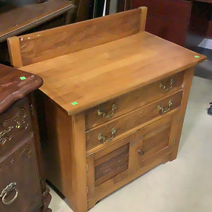 Carved Leaf Side Cabinet