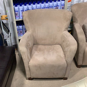 Beige Wingback Armchair