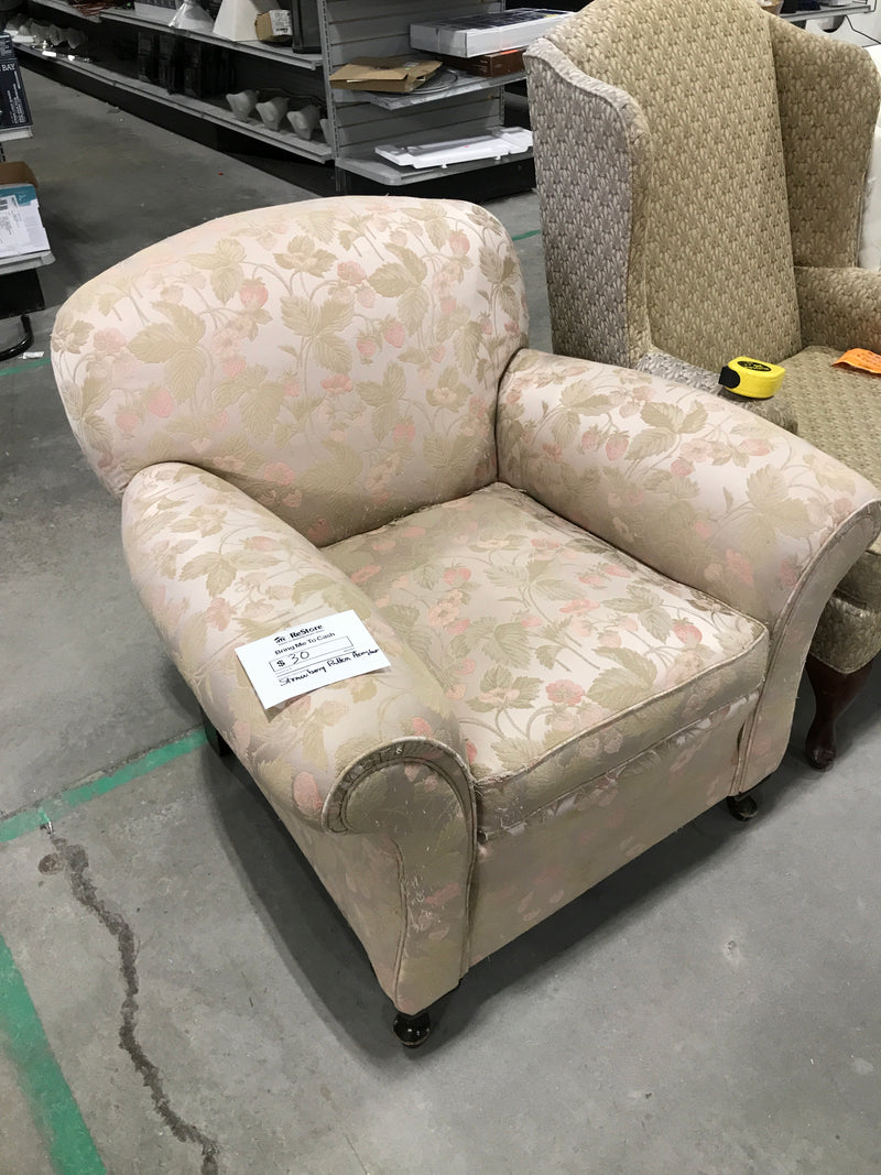 Strawberry Patterned Armchair