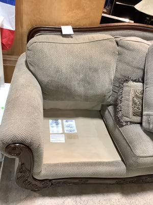 Victorian Style Mocha Sofa
