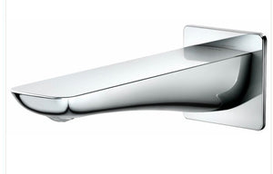 Modern S Wall Mount Tub Spout - Polished Chrome