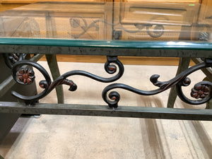 Glass Top Side Table