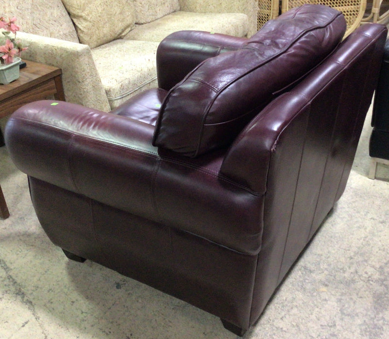Raspberry Maroon Armchair