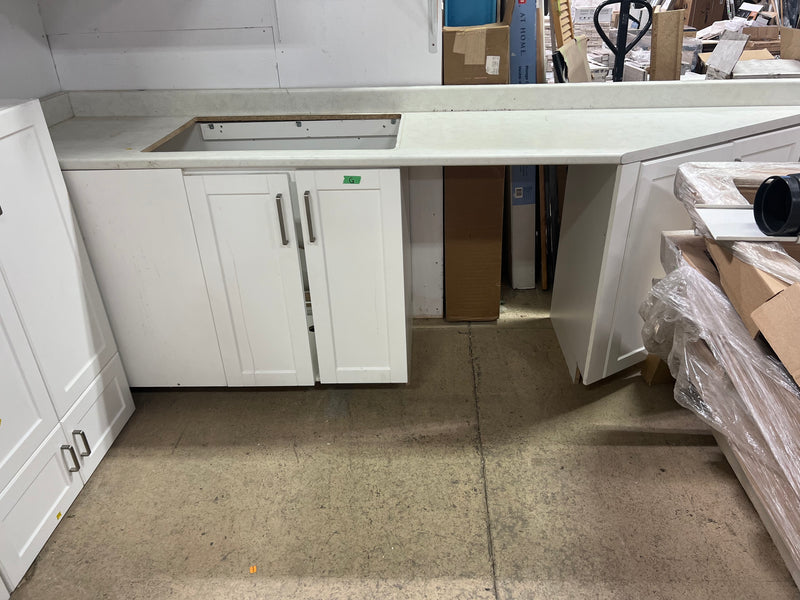 Complete Kitchen Set with White Finish