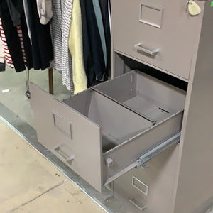 Lockable Grey Filing Cabinet