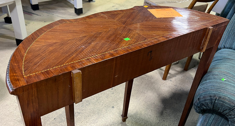 Antique-Style Demi-Lune Console Table