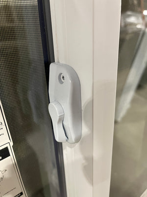 White Vinyl Sliding Window 28.25W” x 34.5H”