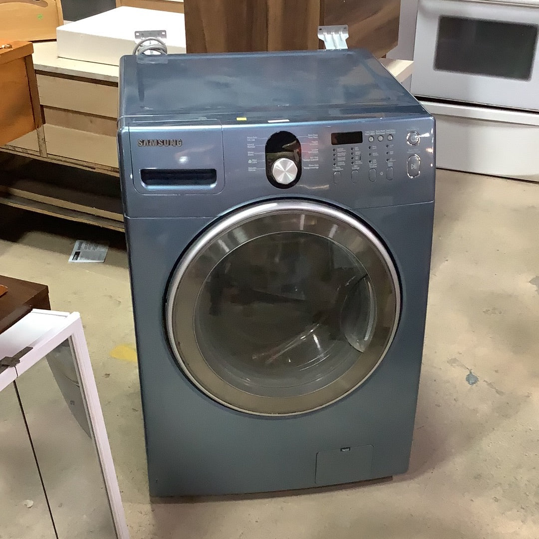 Samsung blue washer online and dryer set