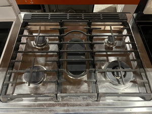 Samsung Stainless Steel Gas Range – 5-Burner with Digital Display