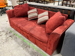 Modern Red Velvet Sofa