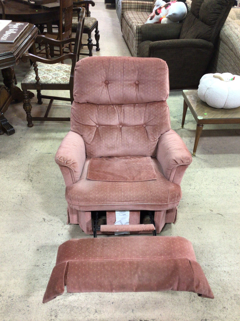 Pink Comfortable Recliner