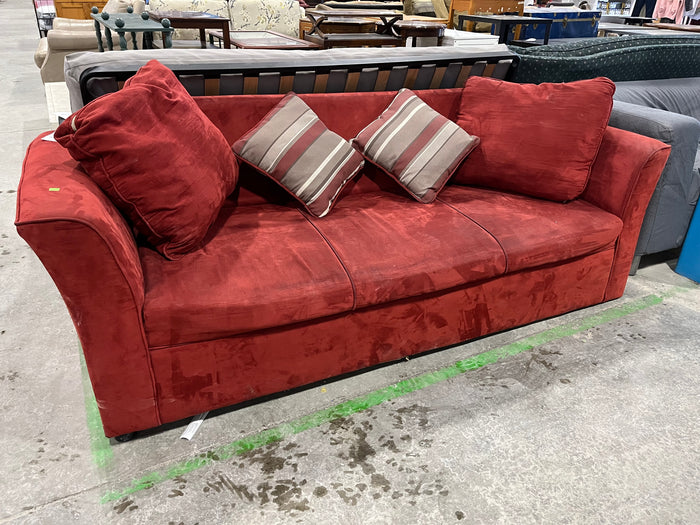 Modern Red Velvet Sofa