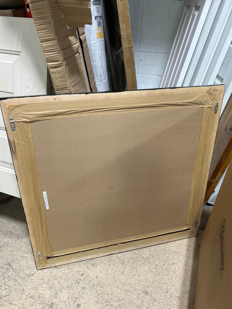Mirror with Black Wooden Frame