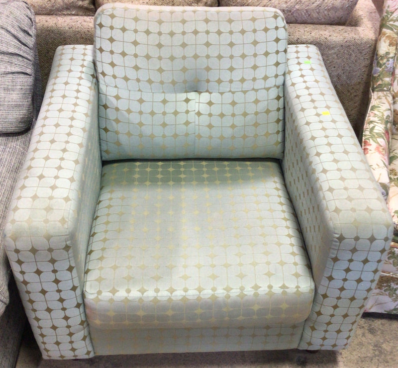 Green Geometric Armchair