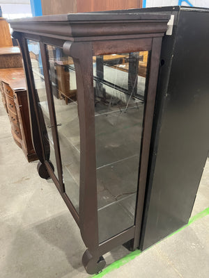 Dark Mahogany Curio Cabinet