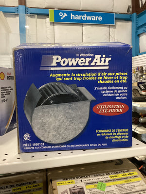 Waterline | 9-in L. 275-Cfm Duct Undermount Air Booster