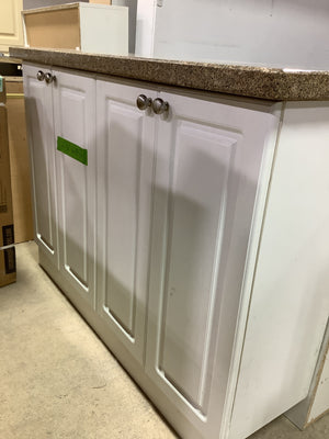 White Kitchen with Granite Countertops