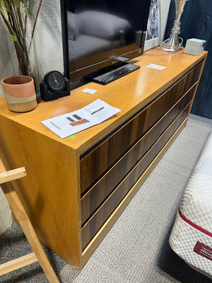 Mid-Century Modern 6-Drawer Dresser – Walnut Finish