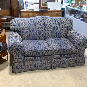 Vintage Pattern Blue Couch