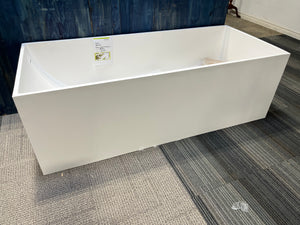 Modern Rectangular Freestanding Bathtub – White