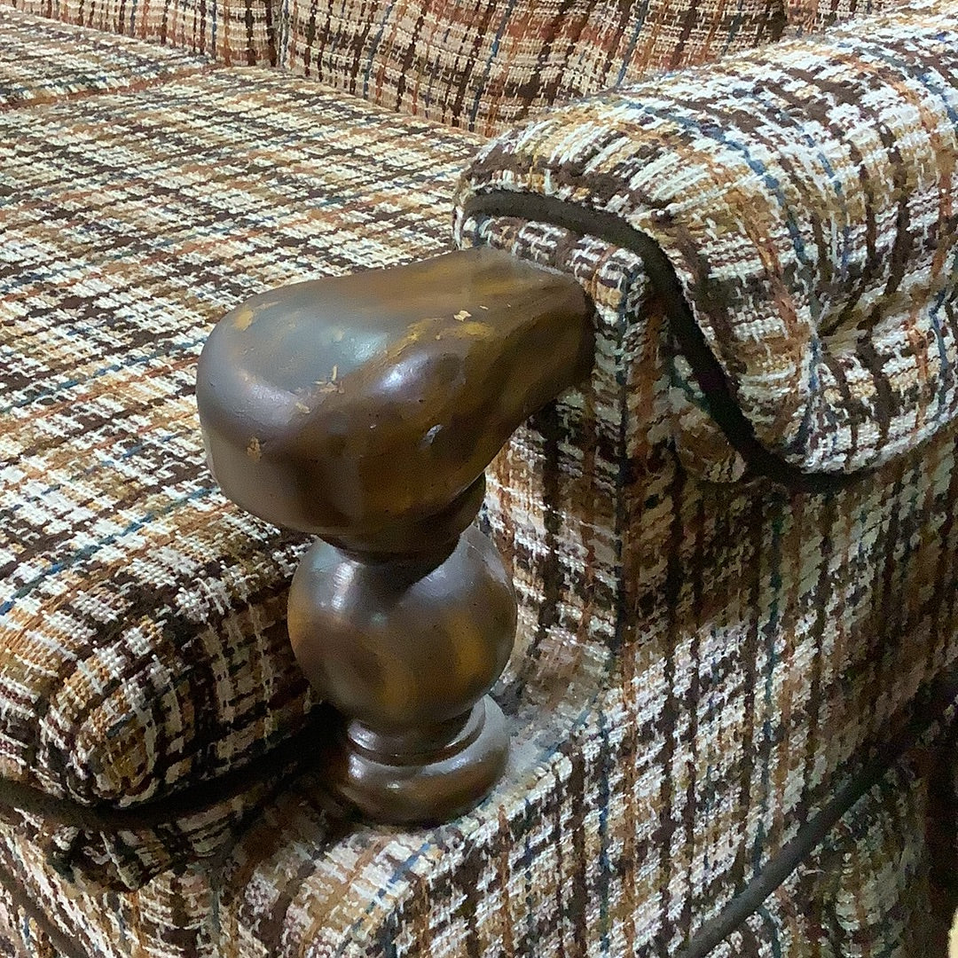 Greater Green Bay Habitat for Humanity ReStore - Red plaid sofa