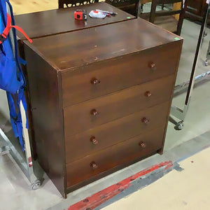 Dark Veneer Upright Dresser