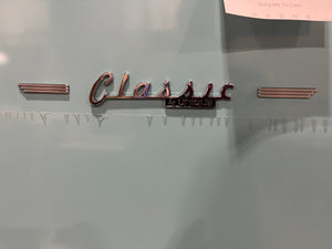 Classic Retro 22-inch 7 cu. ft. Bottom Freezer Counter Depth Refrigerator with Wine Rack in Summer Mint Green
