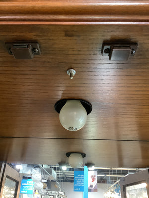 Solid Oak Glass China Cabinet