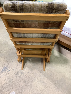 Mid-Century Wood Glider Chair