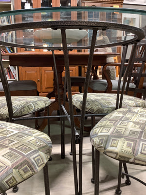 5 Piece Round Outdoor Table & Chairs