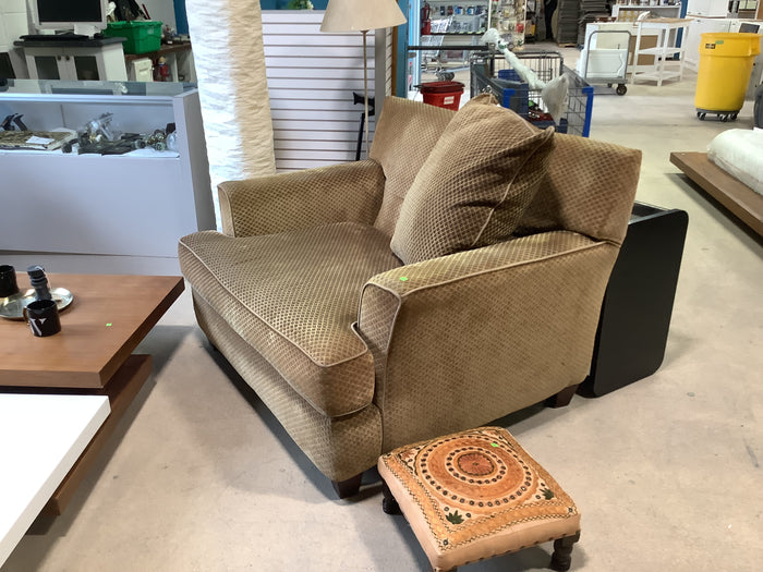 Green Patterned Armchair