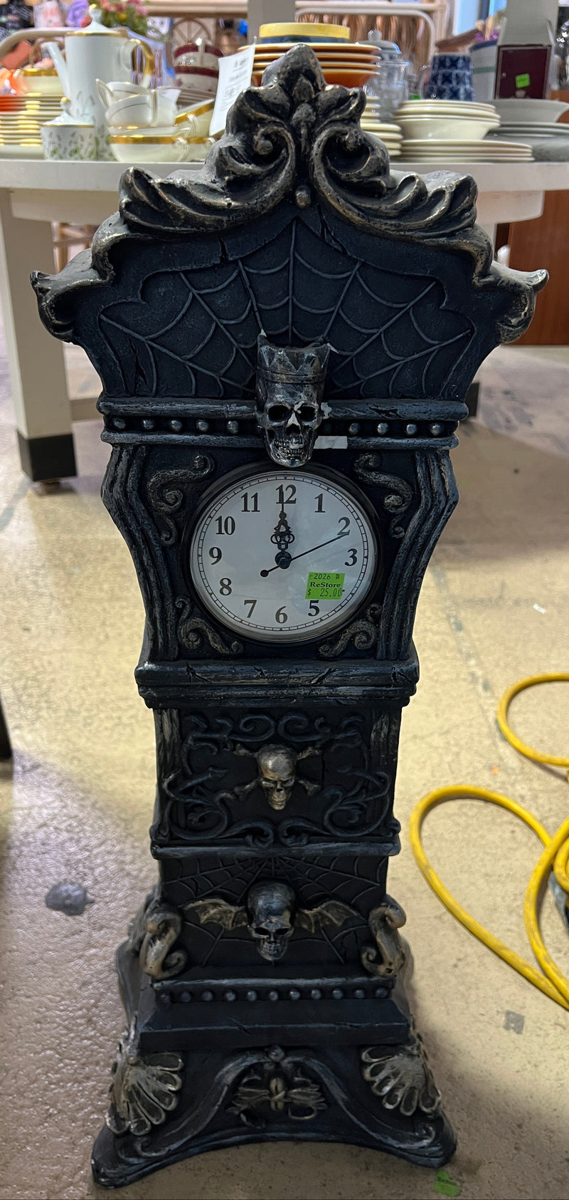 Southern Gothic Halloween Grandfather Clock Decoration