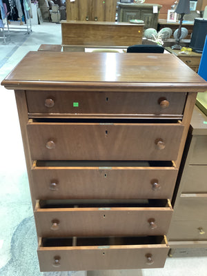 Mahogany Antique 5 Drawer Chest