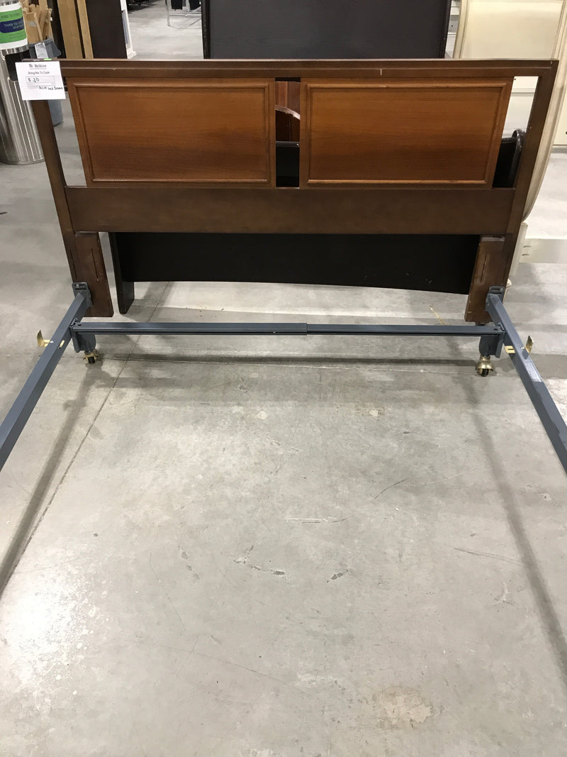 MCM Headboard with Metal Frame