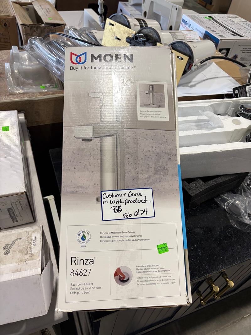 Moen Rinza 1-Handle Lever Centerset Bathroom Faucet Chrome