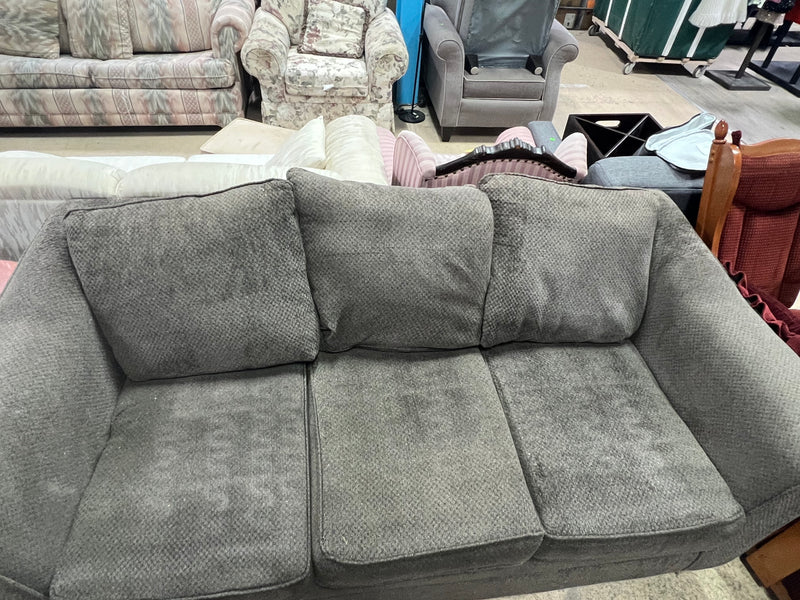 Warm Grey Three-Seater Sofa