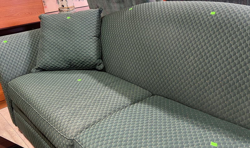 Modern Textured Upholstered Sofa with Matching Accent Pillows