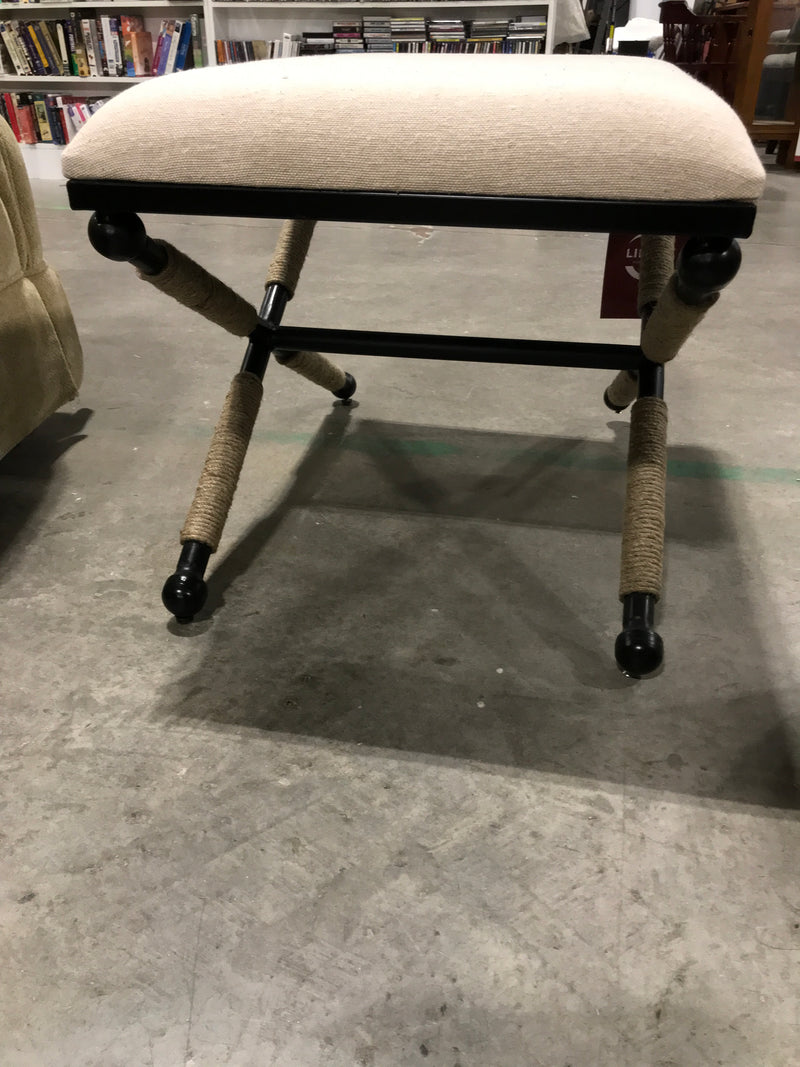 Metal Base Ottoman