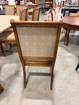 Scallop Printed Vintage Dining Chairs